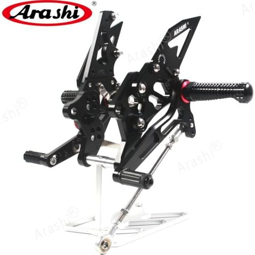 Arashi For YAMAHA YZF R3 R25 2015-2020 CNC Adjustable Footrest Foot Pegs YZF-R3 YZF-R25 2015 2016 2017 2018 2019 2020 Motorcycle
