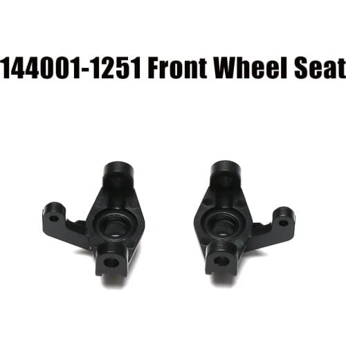 Wltoys 1:14 RC Car Spare Parts 144001-1251 Front/Rear Wheel Seat Assembly RC Car Parts 1252 for 144001 Upgrade Metal Parts