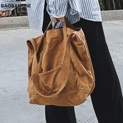 Big Capacity Casual Fabric Tote Bag Female Farbic Reusable Shopping Bag Teenager Leisure Eco-friendly Big Size Top-handle Bag