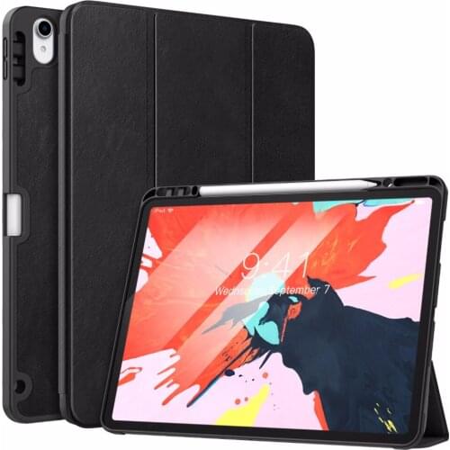 Case for iPad Pro 12.9" 2018 with Apple Pencil Holder [Support Magnetically Attach Charging/Pairing Feature] Slim Lightweight