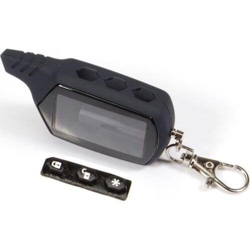 2 pcs/lot A91 key case Key Shell Keychain Case For Russian Version Starline A91 A61 lcd Remote Two Way Car Alarm System