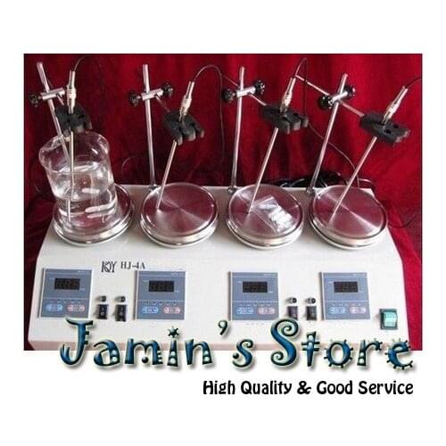Brand New 4 Units Multi Unit Digital Thermostatic Magnetic Stirrer Hotplate Hot Plate Mixer