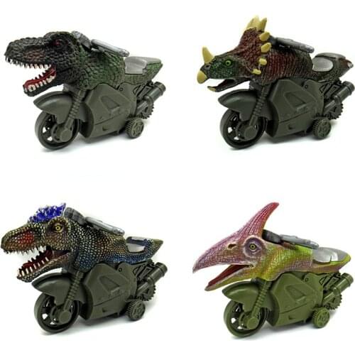 Pull Back Inertial Simulation Dinosaur Model Motorcycle Toys For Children Birthday Gifts Kids Educational Toys KIds Boys Toys