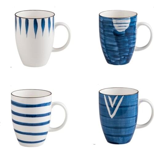 500 ML Japanese Style Ceramic Mug Creative Simple Breakfast Coffee Cup Home Men And Women Tea Gift Cup