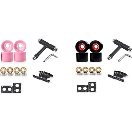 Size 78A 70X51mm Skateboard Wheels for Longboard Wheels with Bearings and Tools with 6mm Gasket 29mm Screw