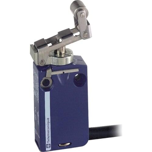 XCMD2124L1 = ZCMD21 + ZCE24 + ZCMC21L1 Limit switch XCMD - steel roller lever plunger retractable - 1NC+1NO - snap - 1m