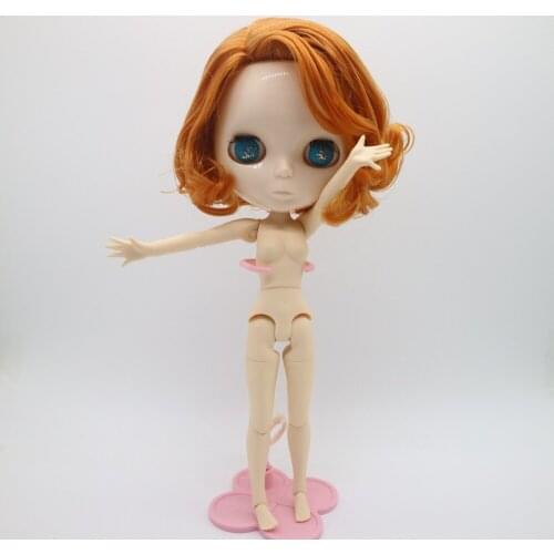 Joint body Nude blyth Doll,without make-up ,Special eye chips