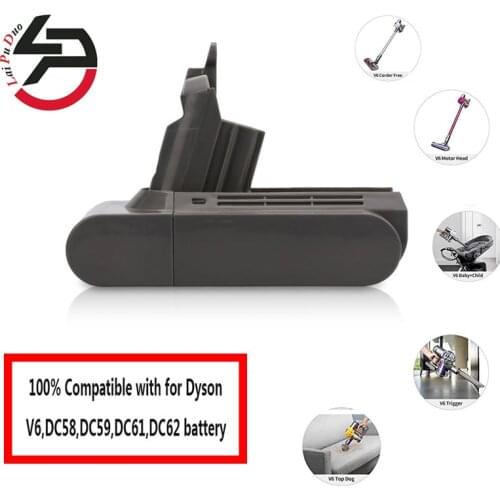 Vacuum Cleaner 21.6V 2200mAh Rechargeable Li-ion Battery for Dyson DC58 V6 DC59 DC61 DC62 Animal