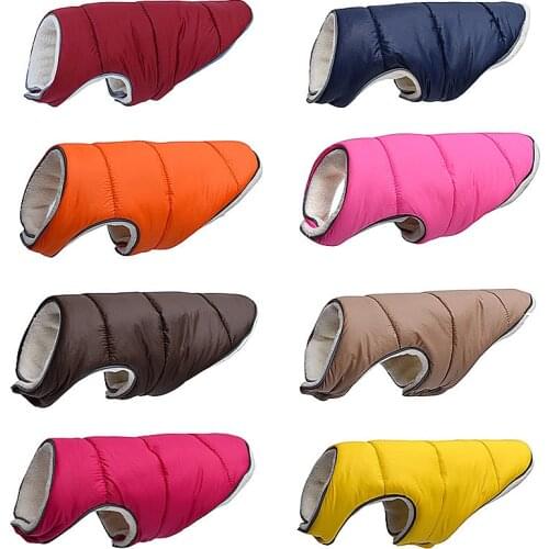 New/Warm Winter Dog Clothes Reflective Puppy Clothing Vest Comfortable Fleece Pet Jacket Dogs Coat For Small Medium Large Dogs