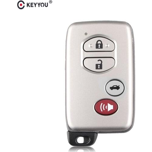 KEYYOU Smart Remote Key Shell Case Fob 2/3/4 Buttons For Toyota RAV4 Land Cruiser Prado Camry Highlander Prius 2010 2012 2013
