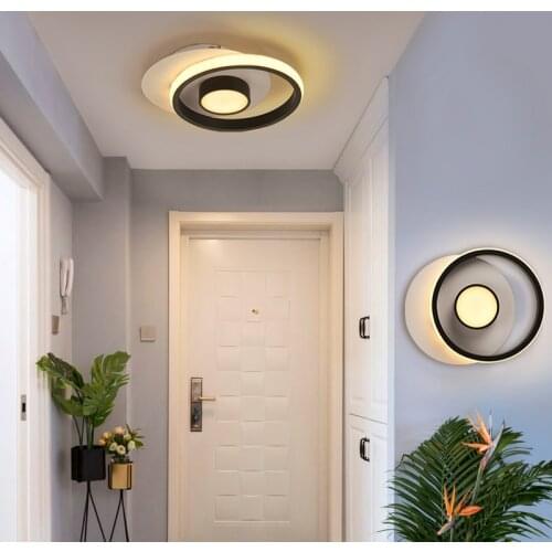Modern hallway Ceiling Light Round Square Circle gold LED Ceiling Lamp for Living Room Bedroom aisle Kitchen corridor wall stair
