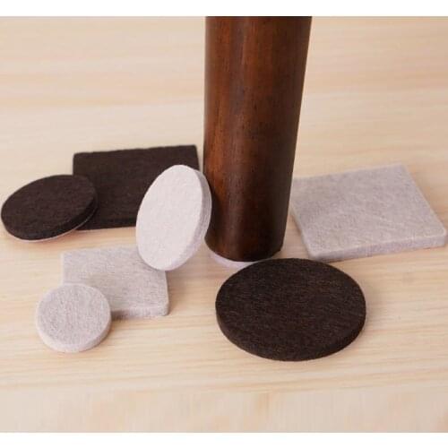 Thick Felt Pads Self Adhesive Non-Slip Mat Table Leg Caps Chair Foot Pad Furniture Wear-Resistant Foot Covers DIY Floor Protecto