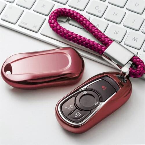 TPU Car Key Cover with PU Leather Key Holder For Opel Astra For Buick ENCORE ENVISION GL6 GL8 NEW LACROSSE Excelle Regal Verano