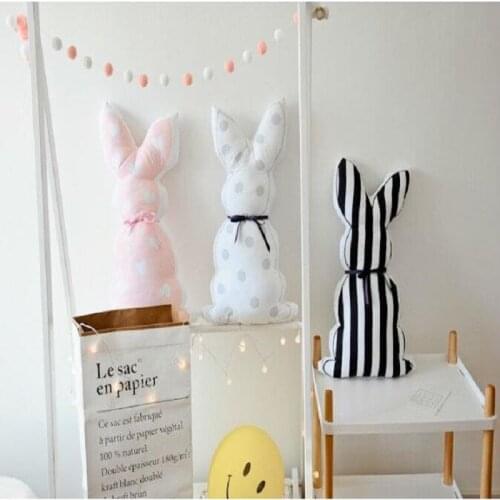 UBRUSH Creative Rabbit Cush Plush Fabric PP Cotton Filled Soft And Comfortable Skin Home Sofa Gift 55*30 cm Cushion