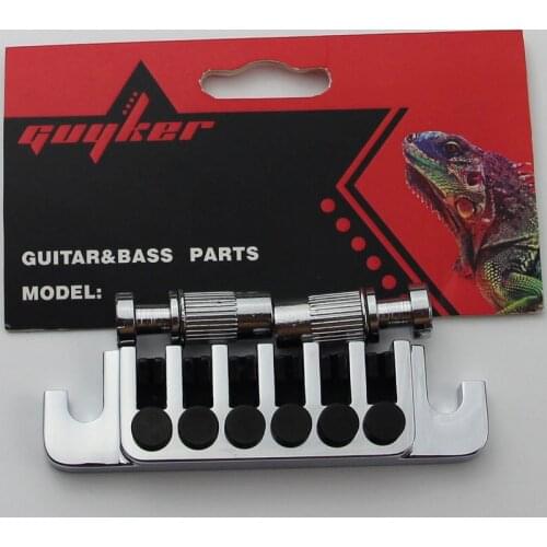 Vintage Chrome TP 6 70s Tailpiece Plated Guitar Bridge LP