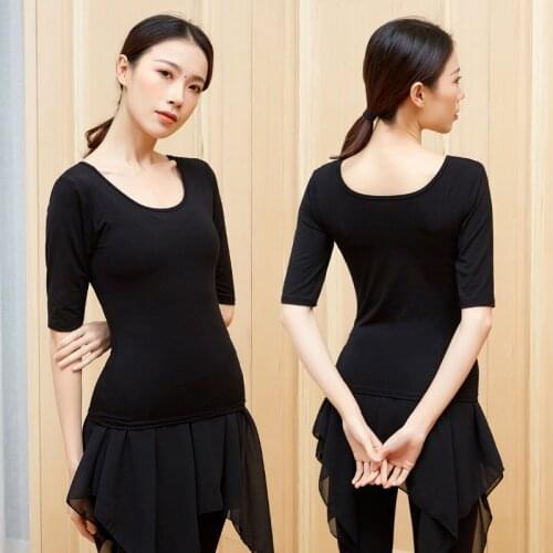 Adult Comfortable Modal Belly Dance Basic T Shirt Top Practice Costume for Women Dancing Clothes Dancer Wear Clothing