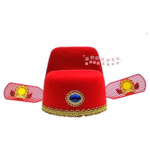 01 Traditional Chinese style Adult childrens champion hat, black gauze hat, bridegrooms official hat, opera hat props