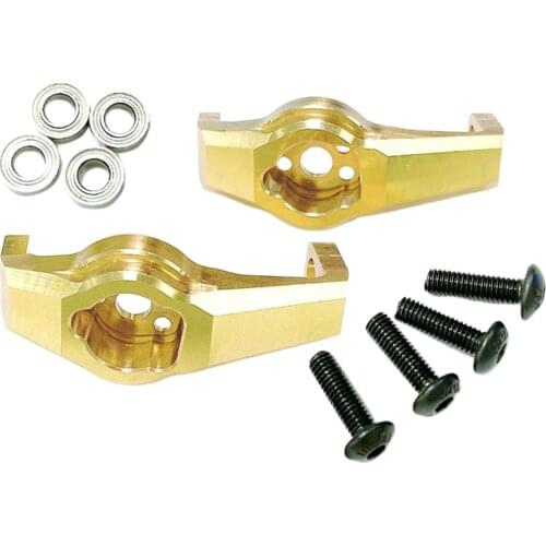 1Pair Heavy Duty Brass Front C Hub Carrier for 4 1/10 RC Crawler Car Parts