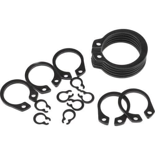 1pcs M175/180/...200 retaining ring circle clip elasticity 65Mn C-type block shaft rings loop link outer hole circlip