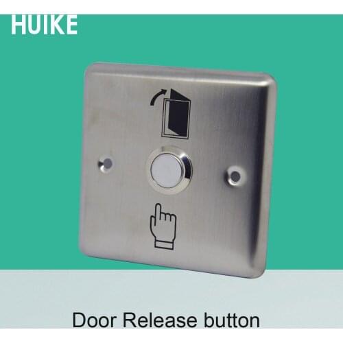10 PCS 86mm Surface stainless steel Surface NC NO Signal options Door open button access control release Switch with LED lamp