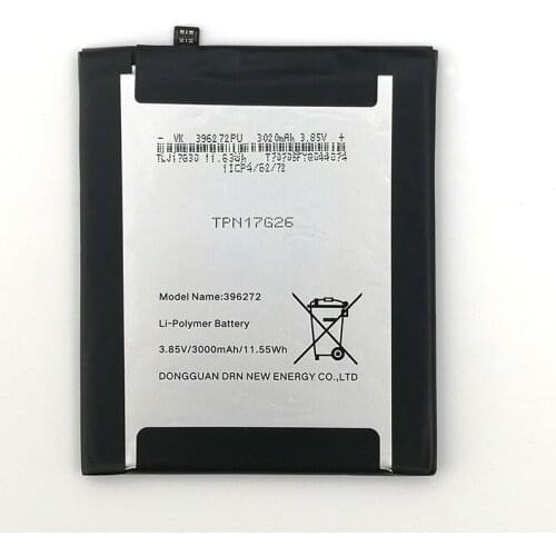 100% Original 3000mAh 396272 Battery For BQ BQS 5504 Strike Selfie Max For WIKO View Prime/Upulse Lite/WIKO U Pulse Phone