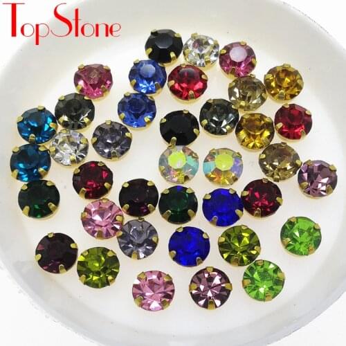 140pcs 5mm 6mm 8mm Round Glass Pontback Chatons in No Holes Claw Setting Multi Colors Strass Stones for Dress Making