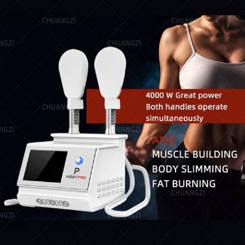 2021 Latest HIEMT Ems Muscle Stimulator Emslim Body Slimming Machine to Electromagnetic Muscle Trainer Beauty Equipment CE