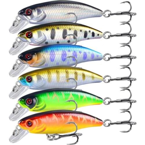 53mm/4.5g Fake Bait Vivid Anti-oxidation Strong Hook Fish-shaped Fishing Artificial Bait for Marine Water