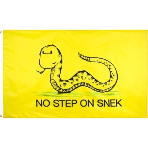 90x150cm Tea Party Gadsden No Step On Snek Flag