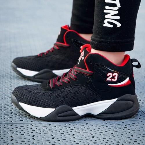 Basketball Boys Sneakers Children Casual Shoes For Kids Sneakers Girls Shoes Leather Lace-up Anti-slippery Outdoor Trainers 2020