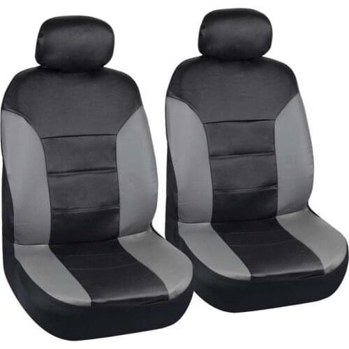 Car Seat Cover Faux Leather Four Seasons Black Gray Universal All-Inclusive Seat Cushion Luxury Protector Water-Proof interiors