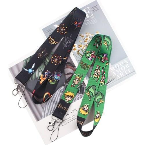 FD0150 Game Selda Lanyard Keychains Accessory Mobile Phone USB ID Badge Holder Keys Strap Tag Neck Lanyard For Girls