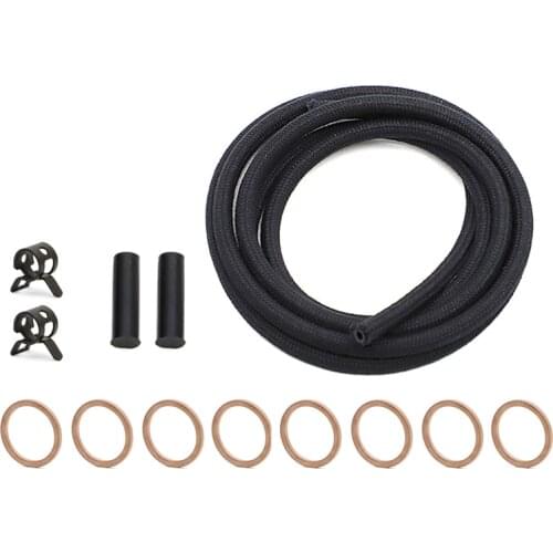 Fuel Injector Installation Kit For Chevy GMC 6.2L 6.5L GM Diesel Turbo 1982 - 2005 Fuel Injector Return Line Washers Clamps Caps