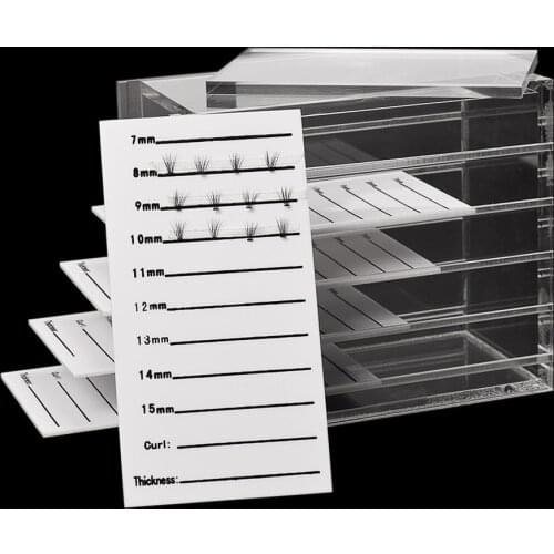 ATOMUS Eyelash Storage Box Makeup Tool Display Container Eyelashes Glue Pallet Holder Grafting Eyelash Transparent Box Dropship