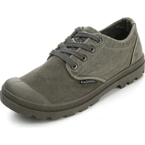 Spring Canvas Breathable Shoes Outdoor Camping Hiking Climbing Non-slip Wear Resistant Sports Fishing Hunting Male Sneakers