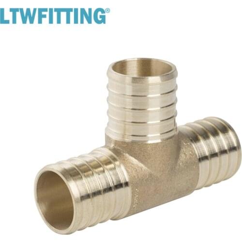 LTWFITTING Lead Free Brass PEX Crimp Fitting 1" x 1" x 1" PEX Tee