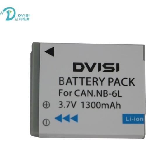 DVISI 3.7V 1.3Ah NB-6L NB6LH Li-ion Battery For Canon Power-shot SX520 HS SX530 SX600 SX610 SX700 SX710 IXUS 85 95 200 210 105