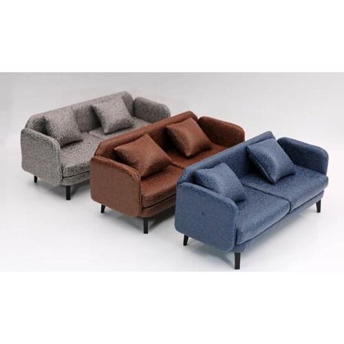 1/12 Miniature Sofa Set Simulation Dollhouse Sofa Living Room Furniture Accessories Toy For Children Pretend Play Toy Kids Gift