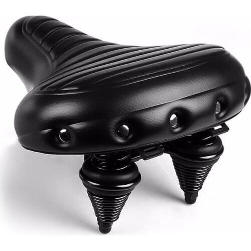 INBIKE Soft Wide Bicycle Saddle Comfortable Bike Seat Vintage Bicycle Leather Saddle Pad