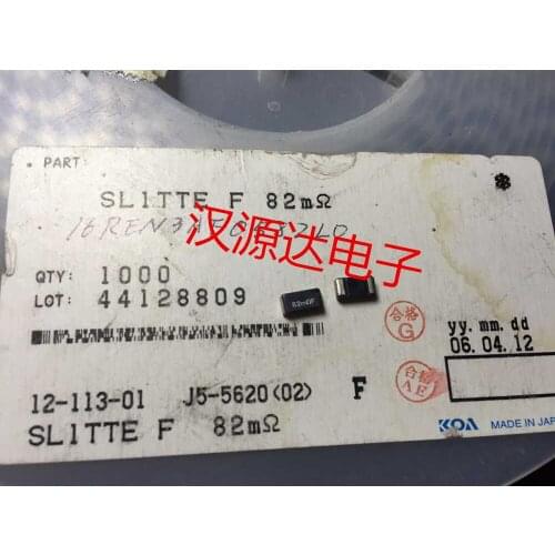 Original new 100% 82MRF SL1TTE82L0F SMD sampling power resistance 2512 0.082R 1% 1W (Inductor)