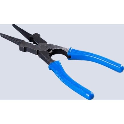 Flat Mouth MIG Welding Pliers Insulated Handle Carbon Steel for Welding Torch Mig Wire Cutting Multipurpose Tools Spring Loaded