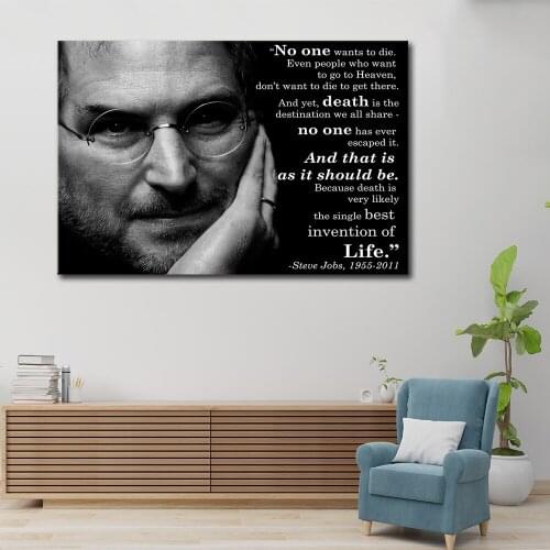 Steve Jobs poster, "Your time is limited" 1 spell HD print canvas poster advanced poster print home decoration