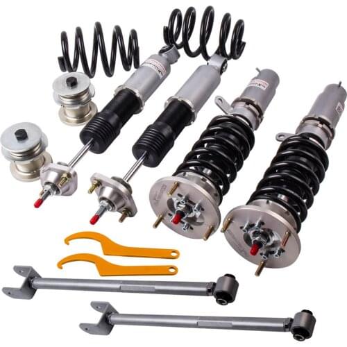 24 Ways Adjustable Damper Coilovers Suspension Control arms for BMW E46 3 Series Coupe Estate Touring 325i 325xi 1998-2004