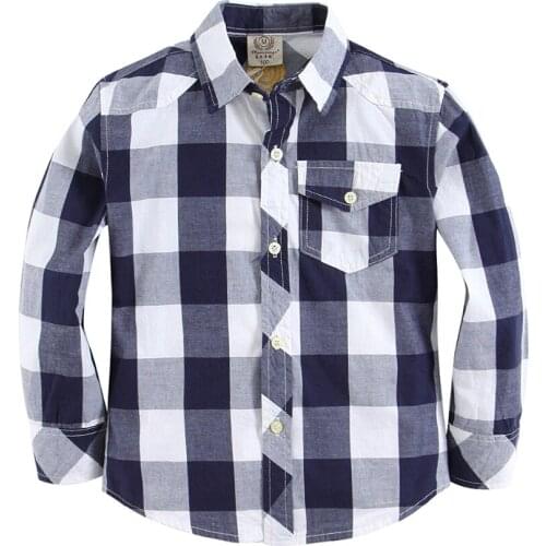 Toddler boy shirt long sleeve washed cotton 100% 151103