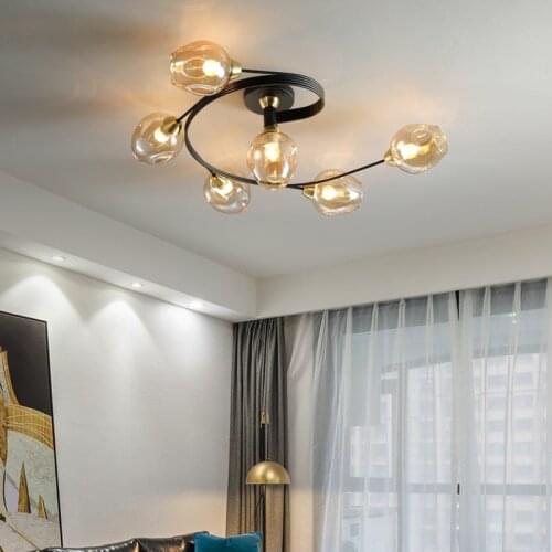Modern Nordic Master Bedroom Light Led Light Small Family Living Room Light Study SimpleLighting Light Luxury Creative Ceiling