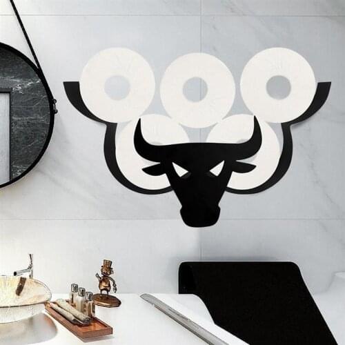 Sheep Rack Toilet Paper Holders Metal Wall Mount Bracket Paper Roll Accessories Kitchen Bathroom Storage Racks Shelf Organizer