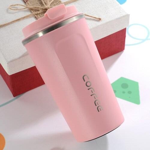 380ml/510ml Stainless Steel Coffee Thermos Mug Portable Car Vacuum Flasks Travel Thermal Water Bottle Tumbler Insulated Bottle