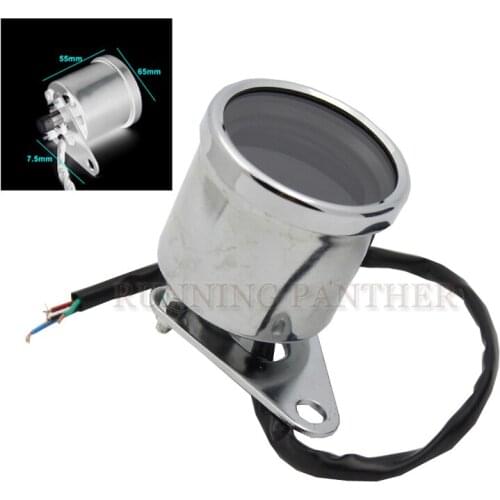 Universal digital motorcycle speedometer odometer tachometer fuel gauge LED indicator