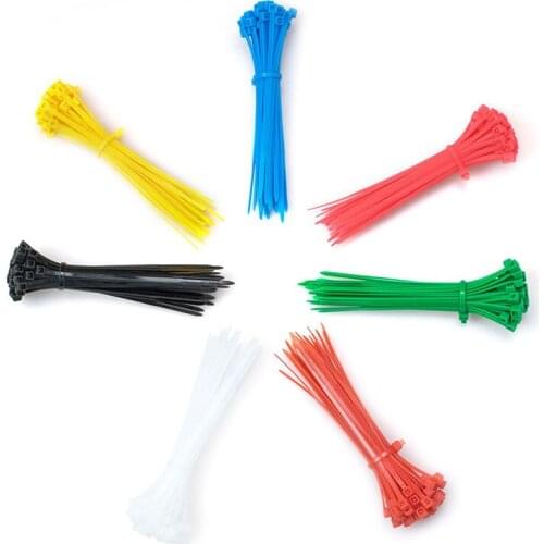 Zip Ties 8 Inch 18 Lbs Tensile Strength Self Locking 100 Pieces Multi Purpose Cable Ties