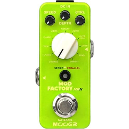 Mooer Mod Factory MKII Multi Modulation Guitar Effect Pedal Electric Effects Stompbox True Bypass with 11 Algorithms